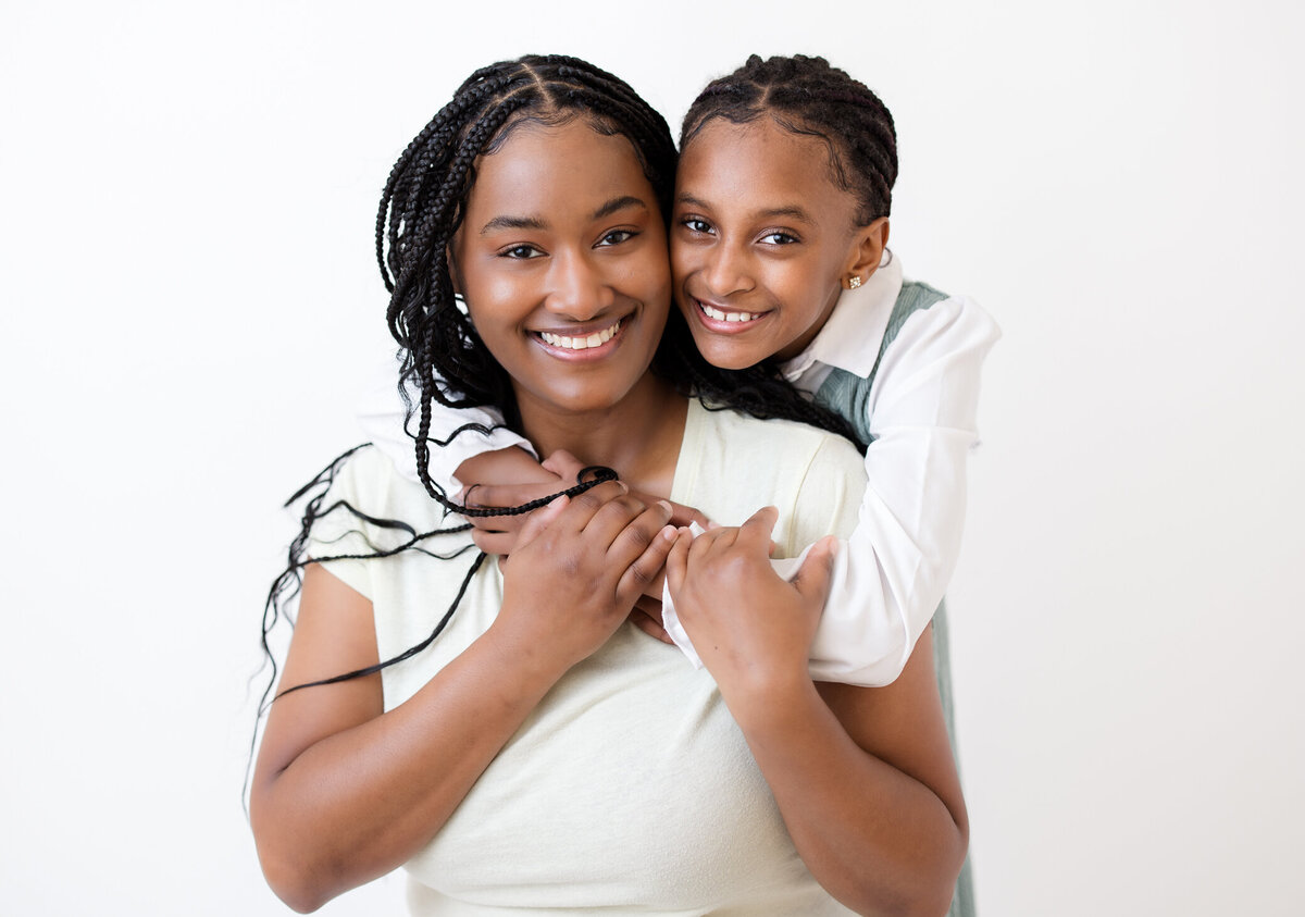 mother-daughter studio portraits