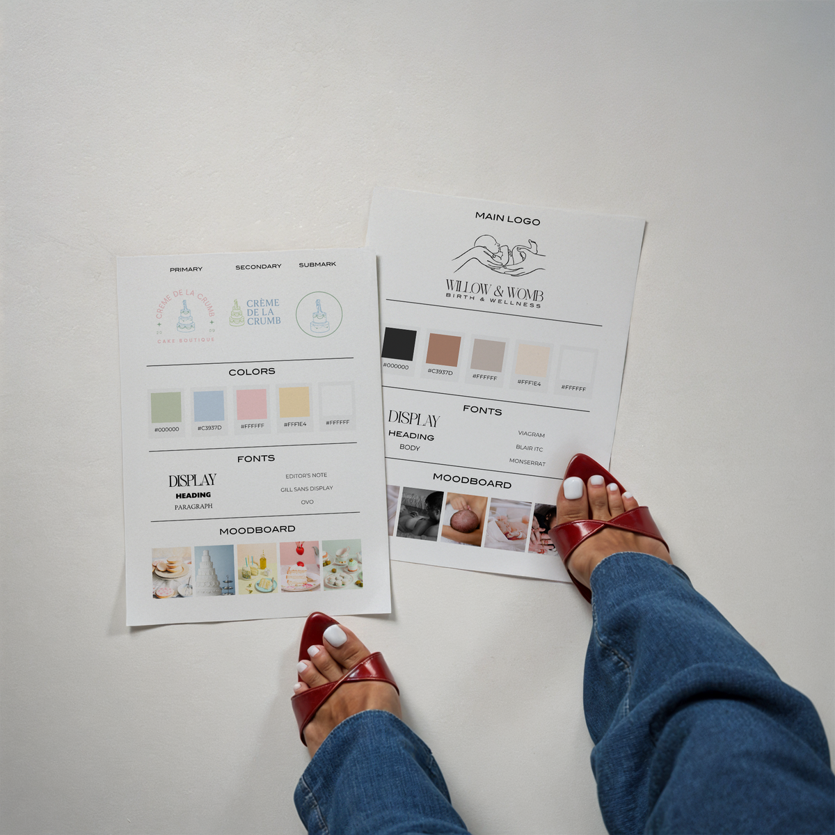 live branding mockup