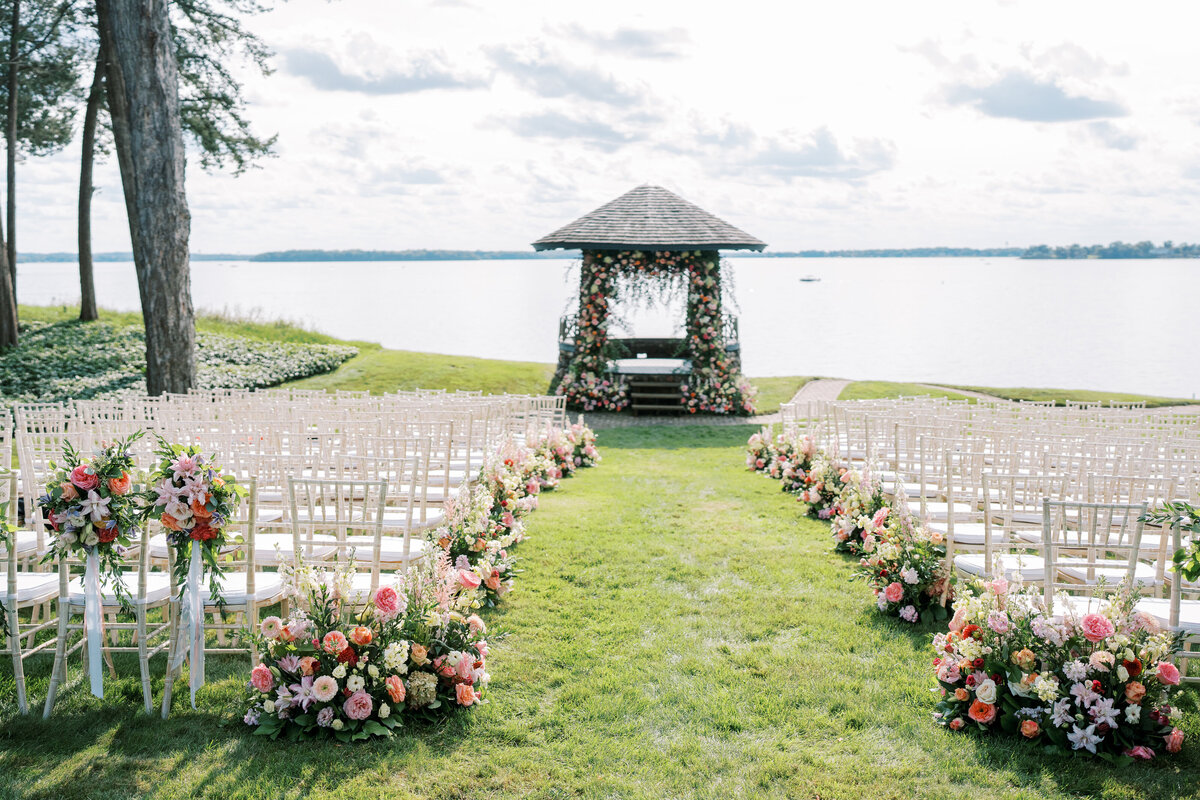 ceremony on lake minnetonka