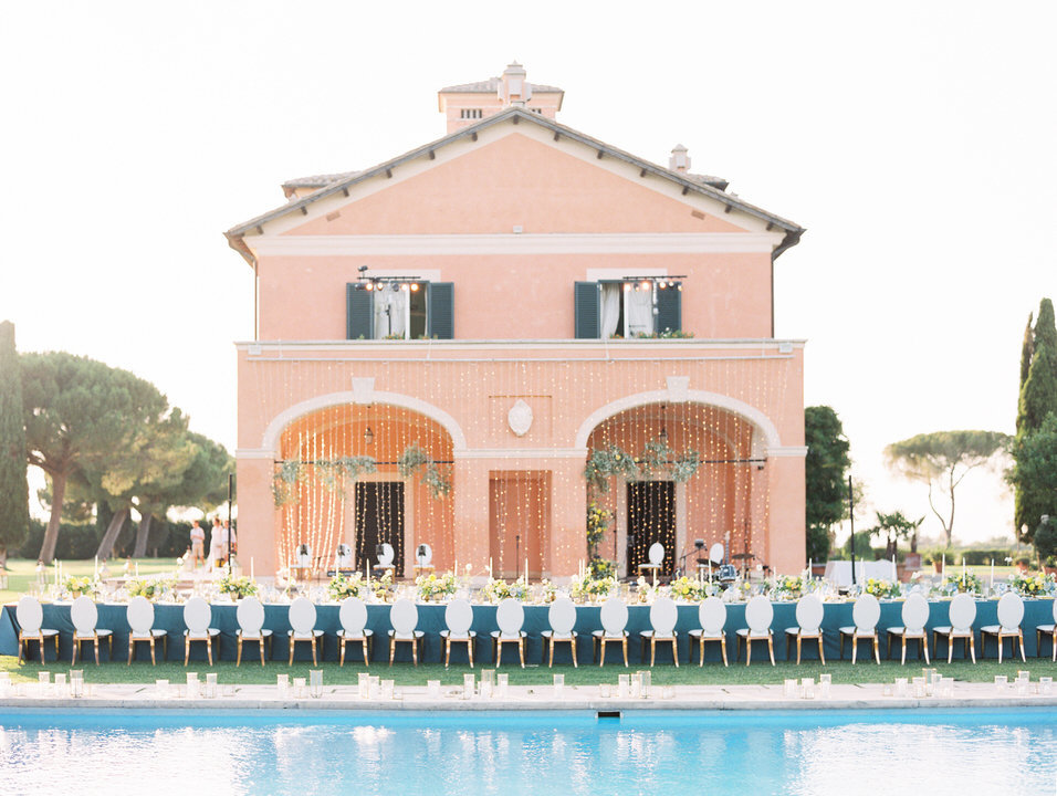 wedding reception at villa di fiorano