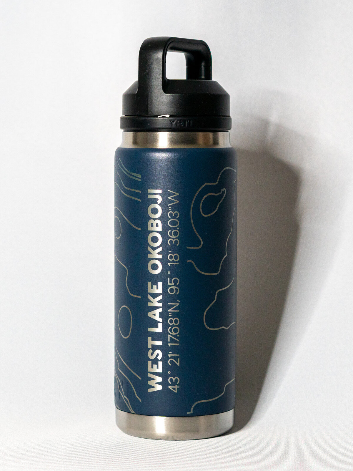 Topgraphy Map Engraved Water Bottles