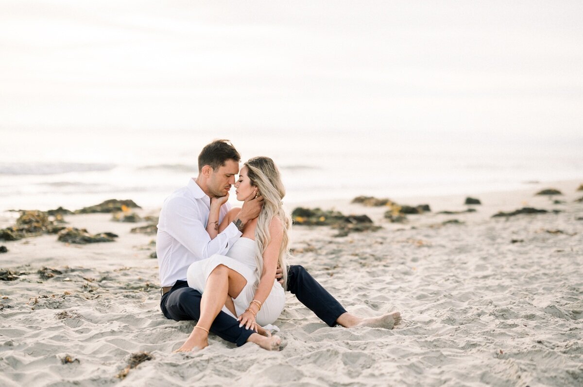 Engagement photo session on the beach.