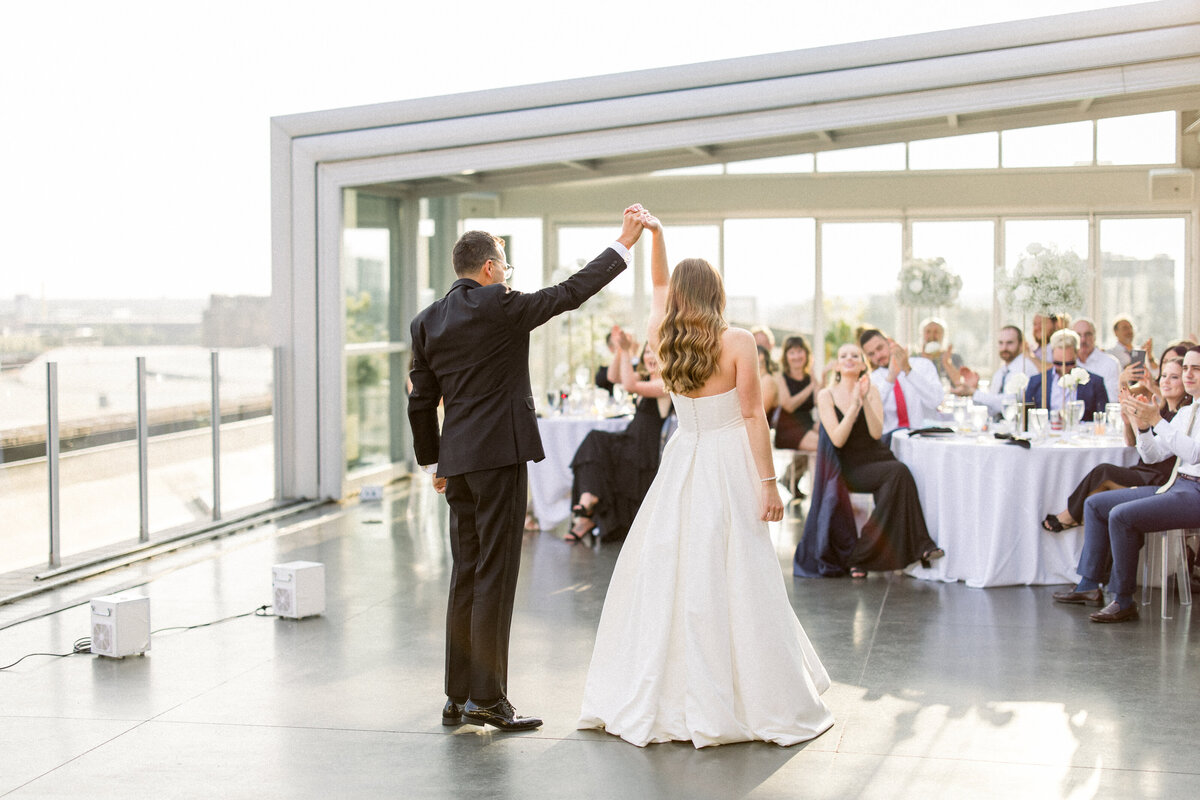 Luxury rooftop wedding at Revery North 4th Corridor in Columbus Ohio