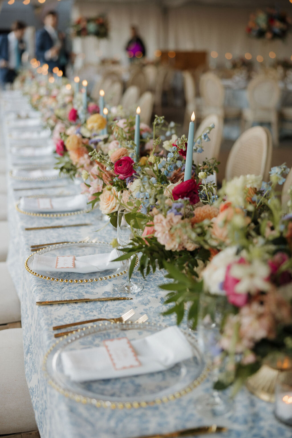 elegant wedding reception table design