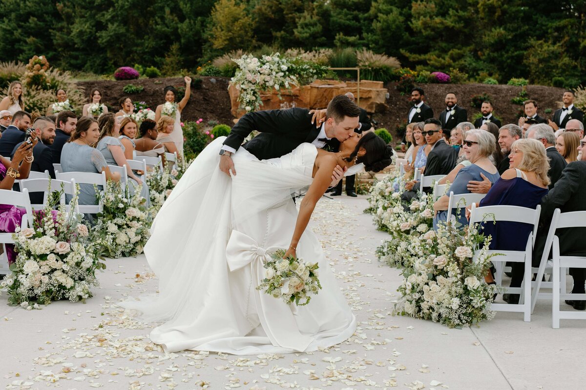 Golden hour wedding photos