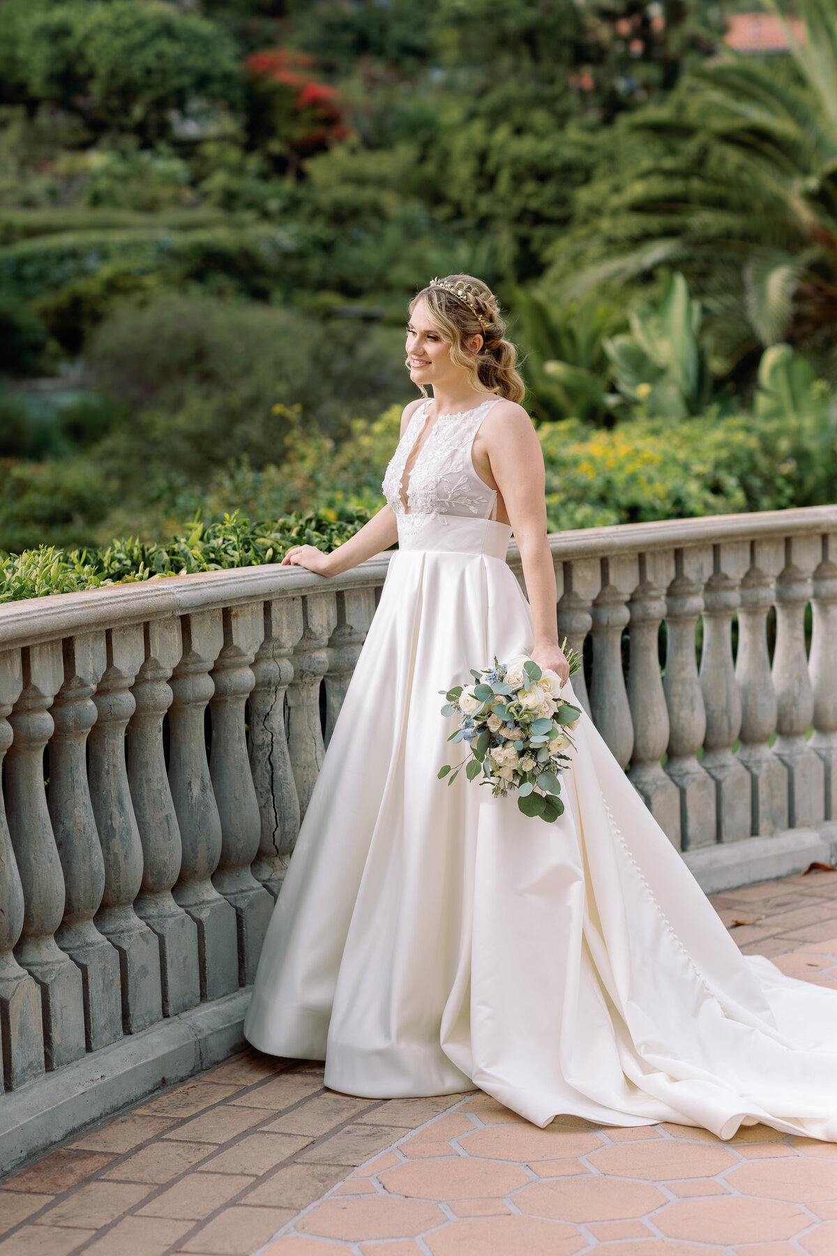 Bride holding a bridal bouquet