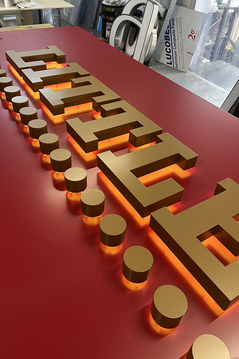 ellis-signs-gold-powder-coated-built-up-letters-with-halo-illumination-newcastle-gateshead-north-east