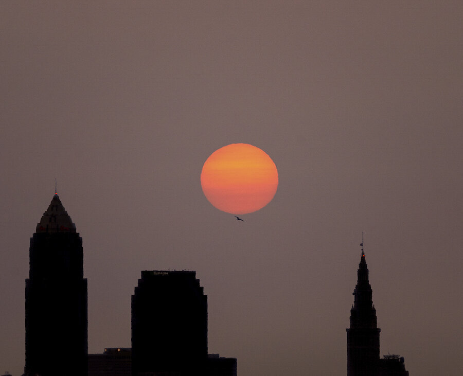 Hazy Sunrise Over Cleveland_By Stephanie Vermillion