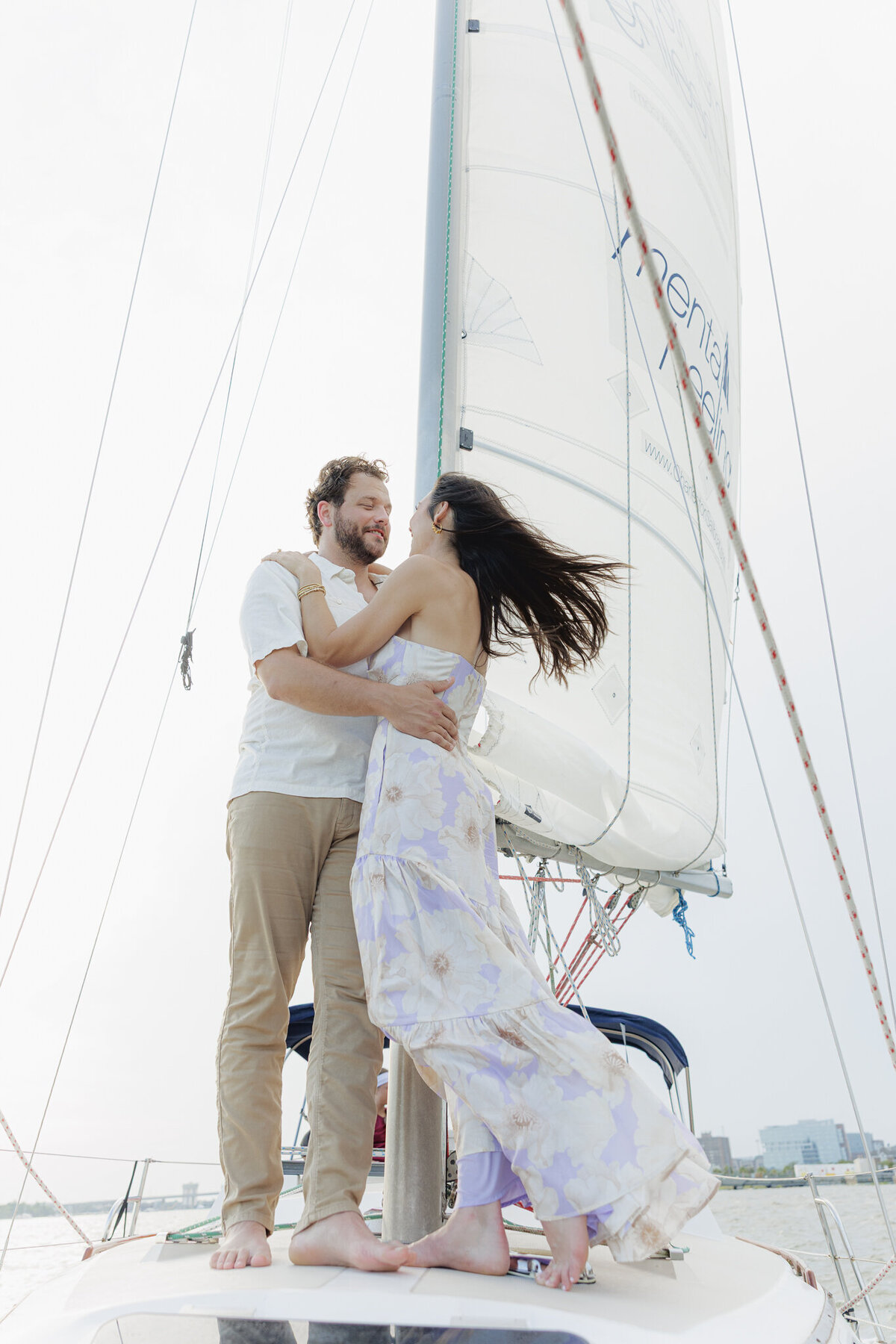 Alex & Eli Charleston Sailboat Engagement Session-33
