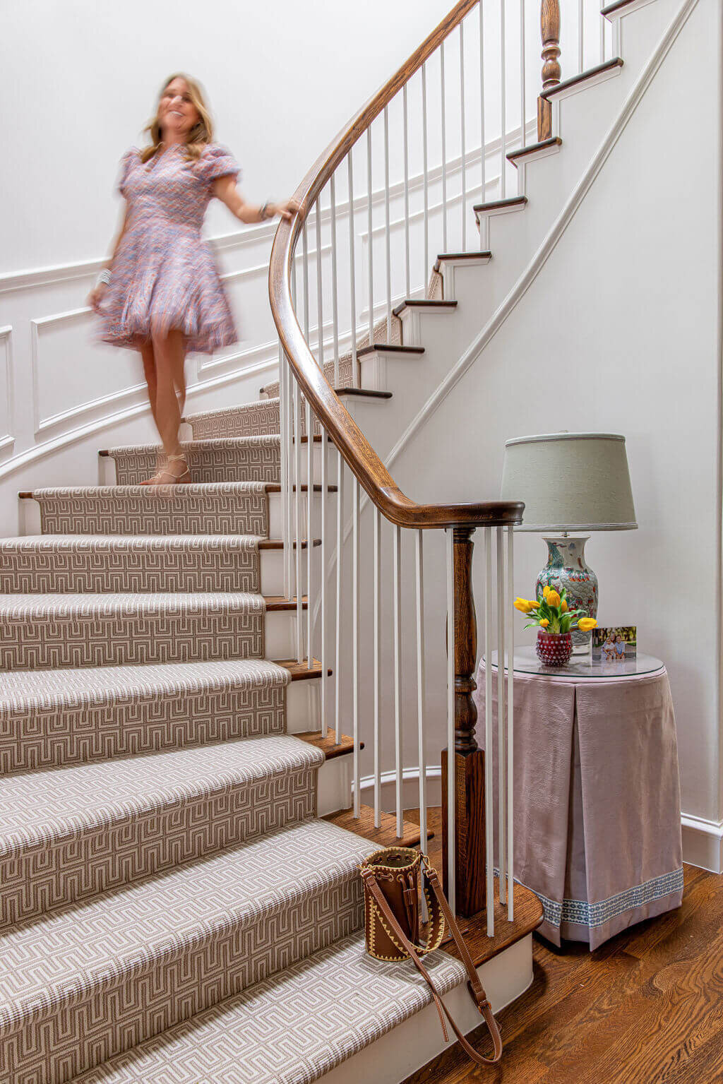 oyster creek studios university park aryn on cream stairs