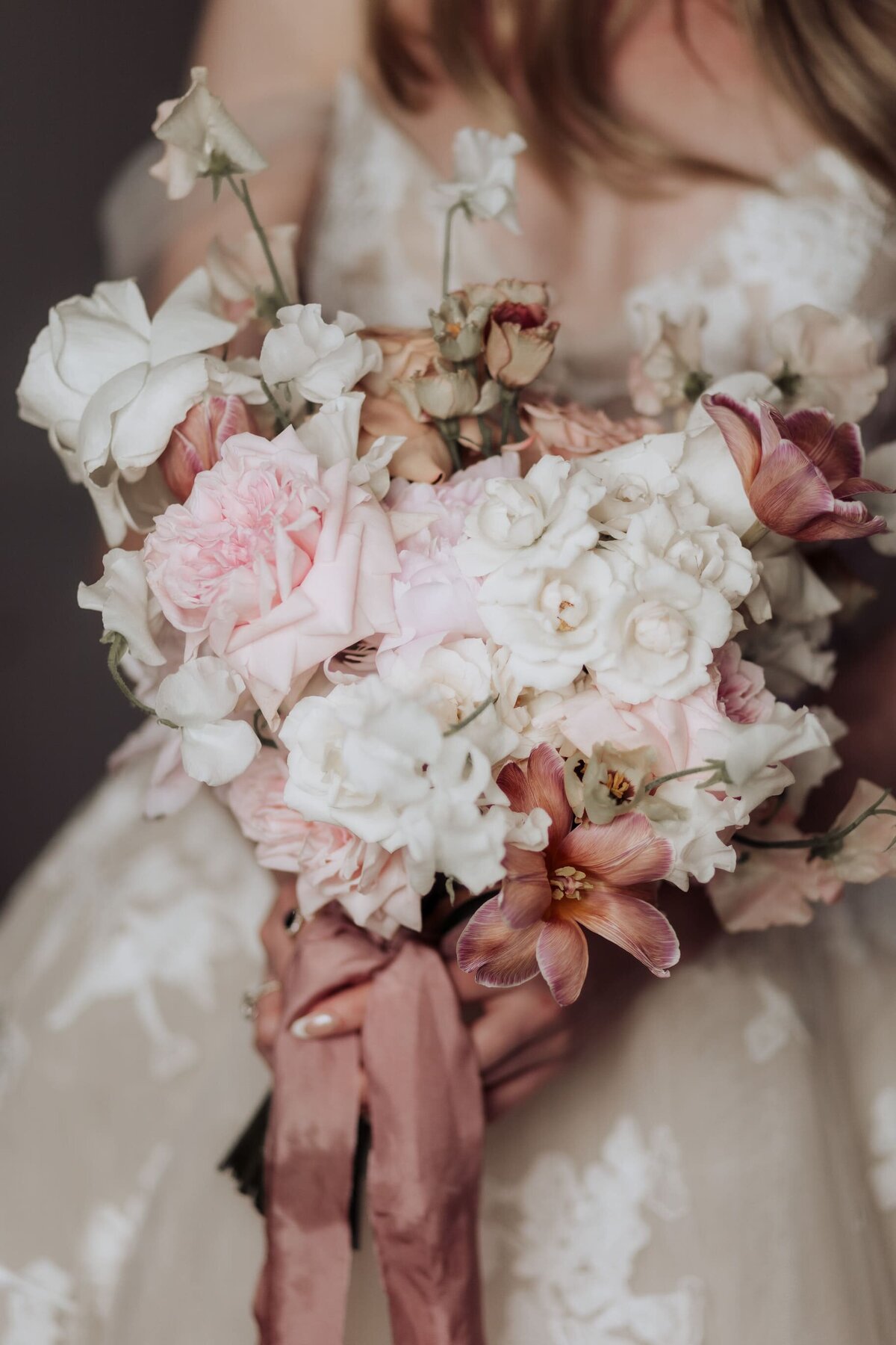Bridal-bouquet-pink-silk-ribbon