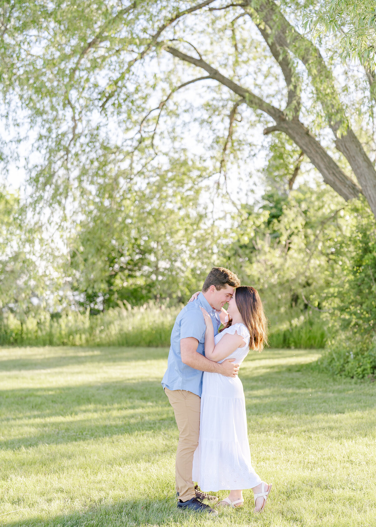 upper peninsula engagement photography session