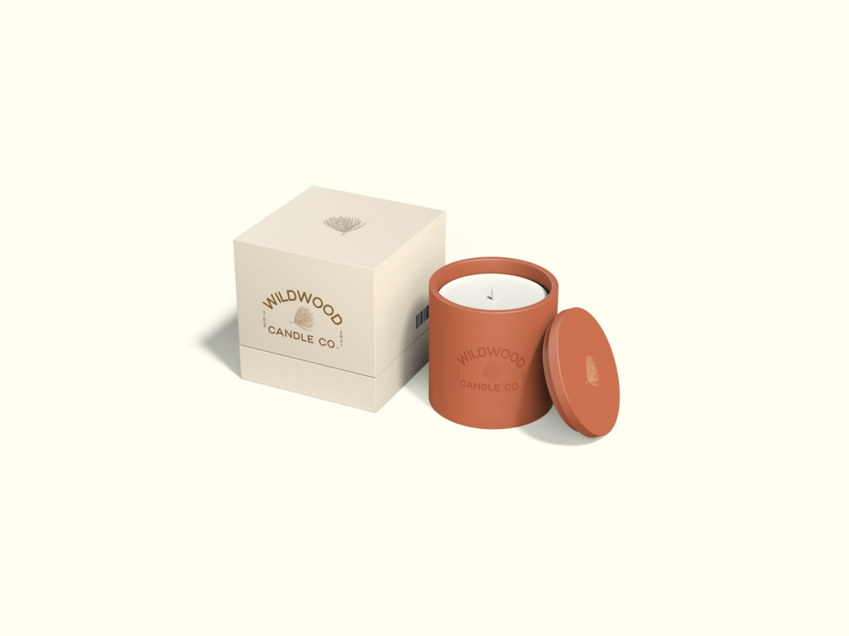 02.  Candle Jar with Box Mockup