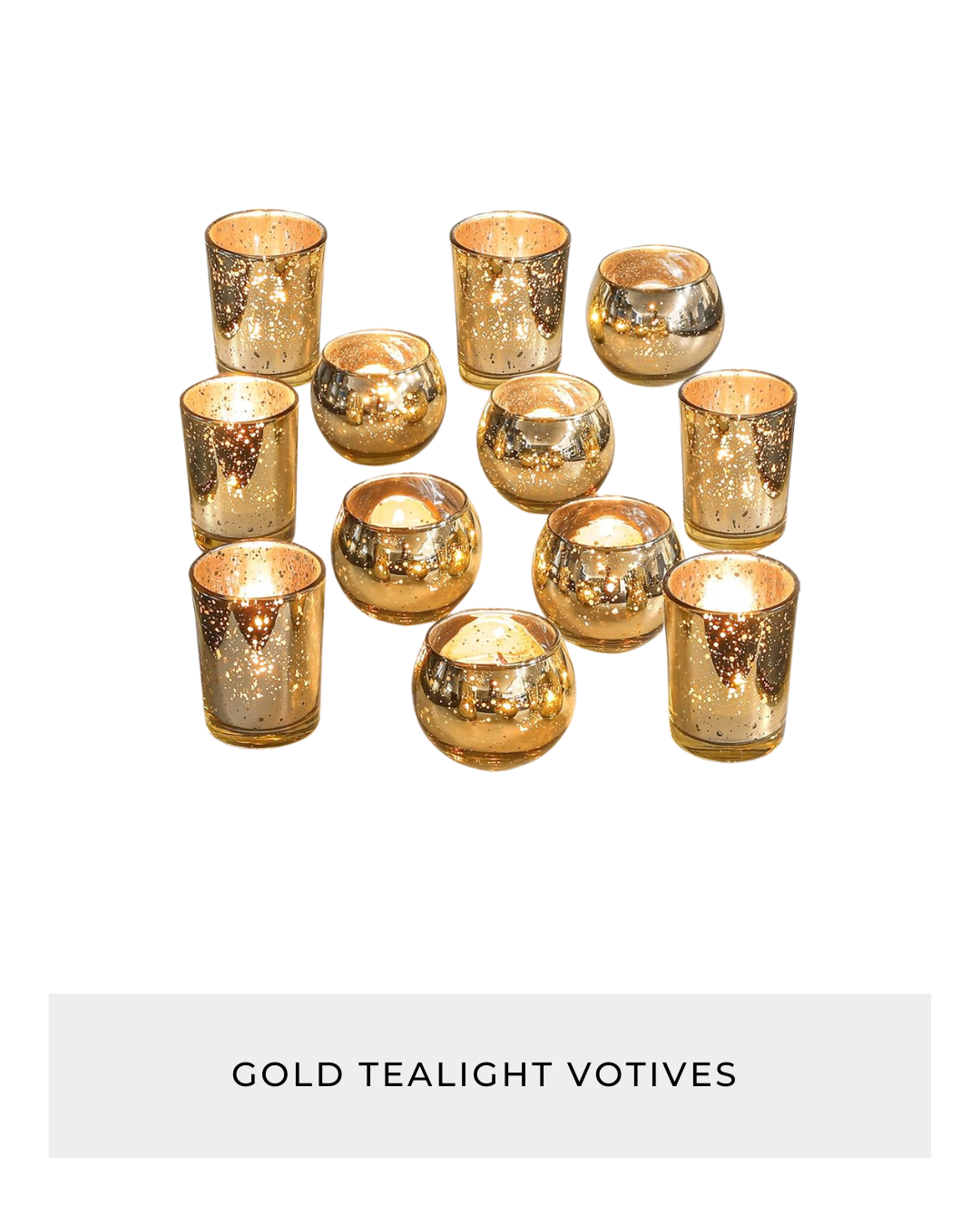 Gold Tealight Votives