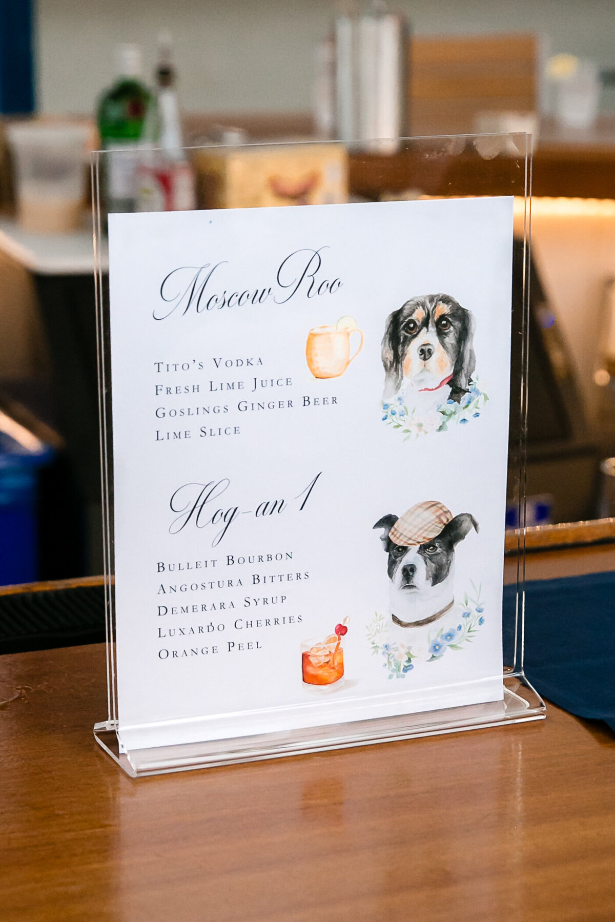 wedding-cocktail-menu-dog-portrait-watercolor