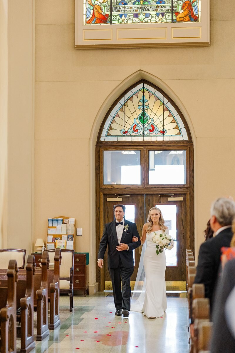 Wedding Ceremony at St. Mary’s in Evansville100