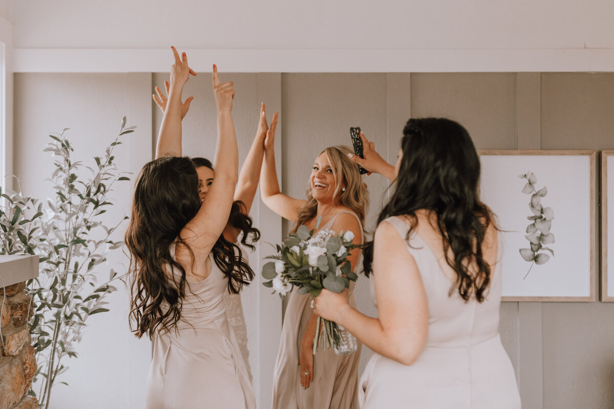 bride getting ready at the manor house