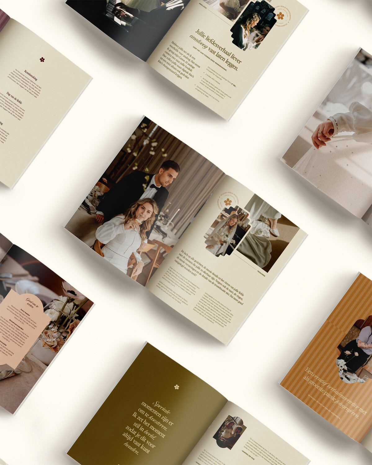 Studio Vérus trouwbrochure – visuele storytelling en branding