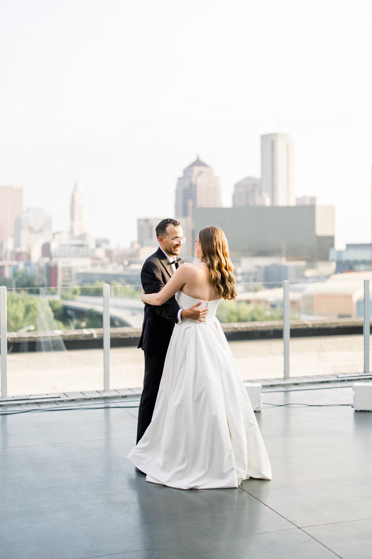 Luxury rooftop wedding at Revery North 4th Corridor in Columbus Ohio