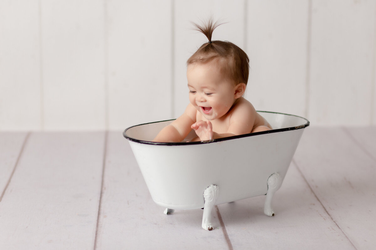 Santa Clarita Baby Bath photography