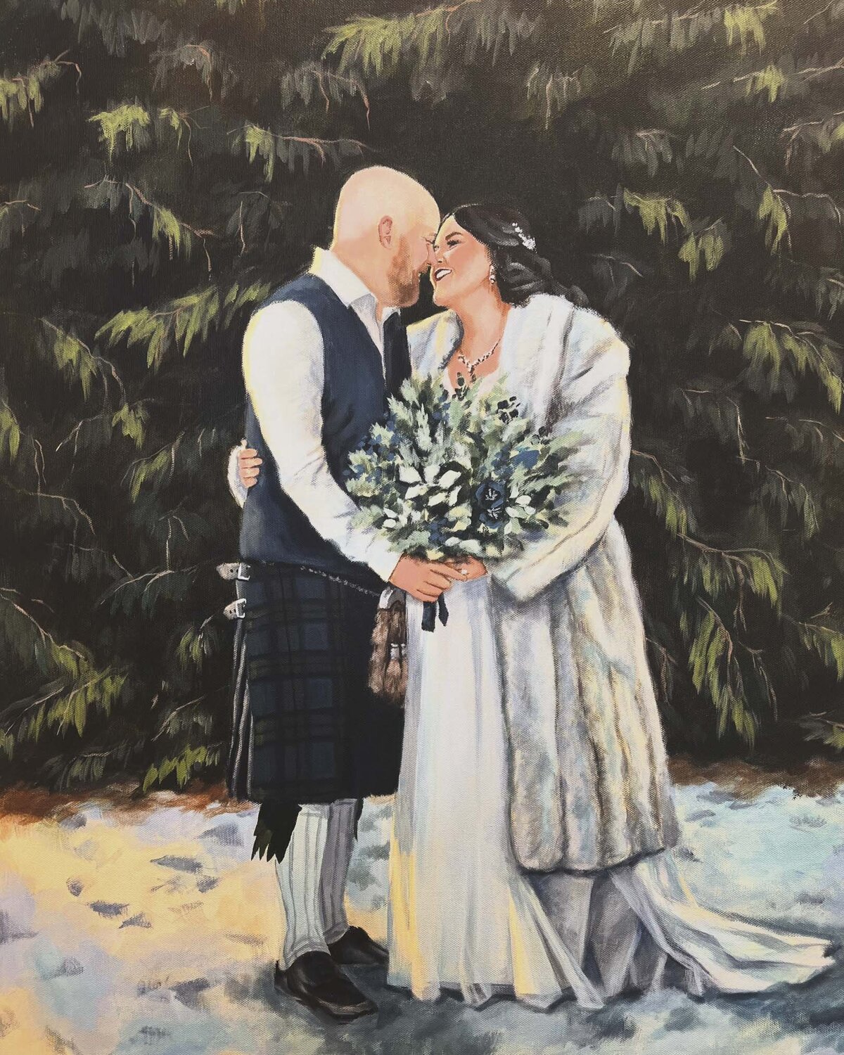 Minnesota Live Wedding Painting