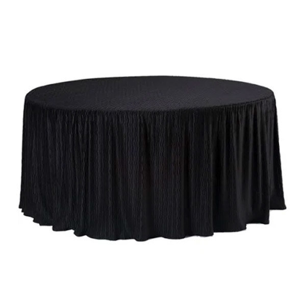 black-tablecloth