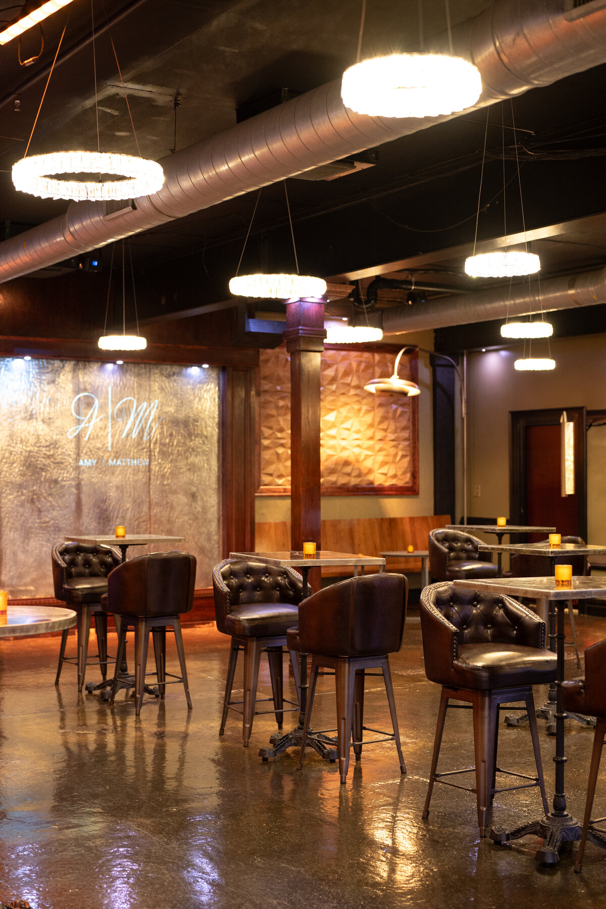 the speakeasy cocktail hour space at the hamilton manor new jersey