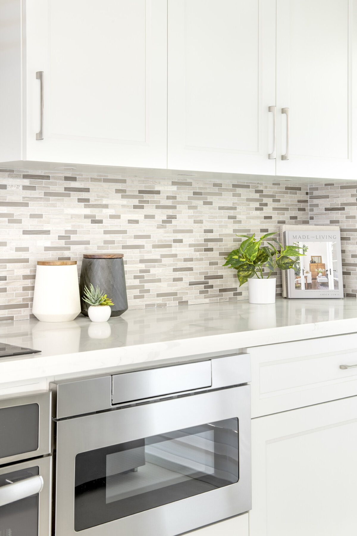 White and Bright Kitchen Countertop Styling by S. FL based SOL Y MAR INTERIORS