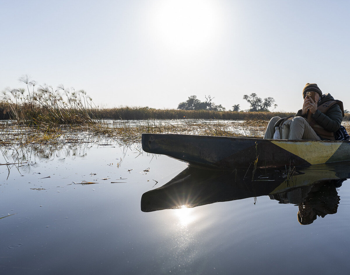 Mokoro Dugout Canoe Botswana _ Africa Adventure Photography _ By Stephanie Vermillion