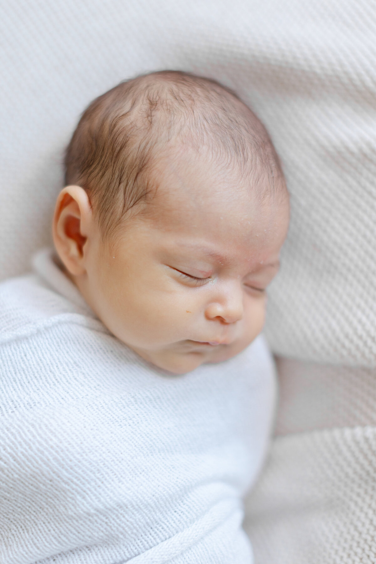 In-home newborn portrait session with siblings in Philadelphia - 1
