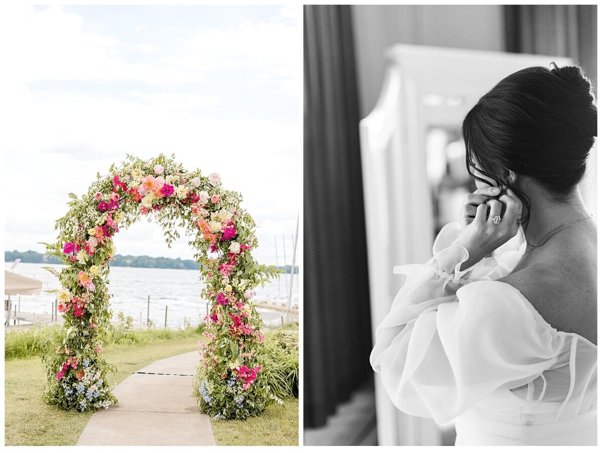 colorful wedding flowers for pink wedding theme