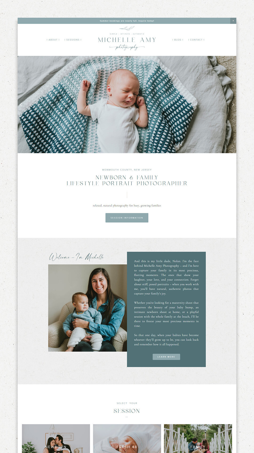 Photography Website Design by Avenlee Collective