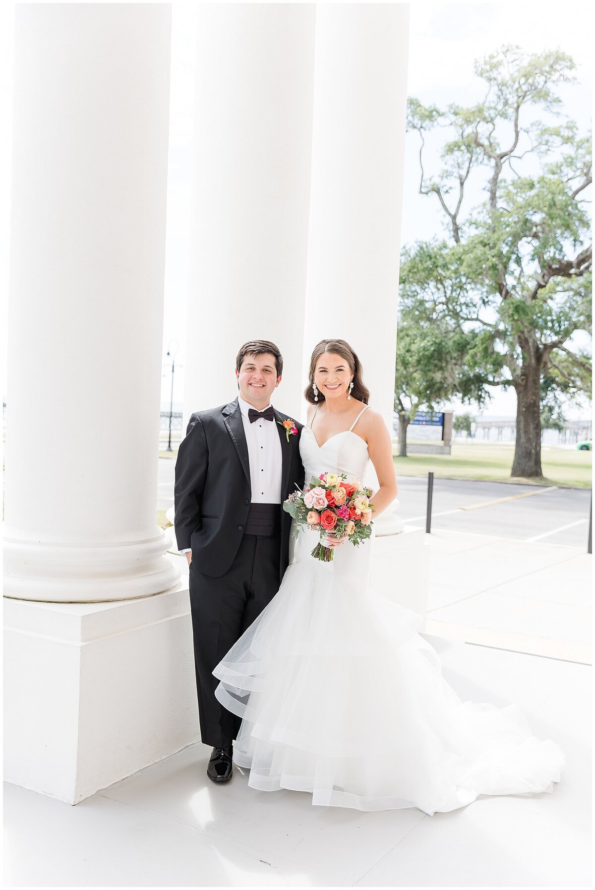 wedding portrait at our lady of the gulf in bay st louis