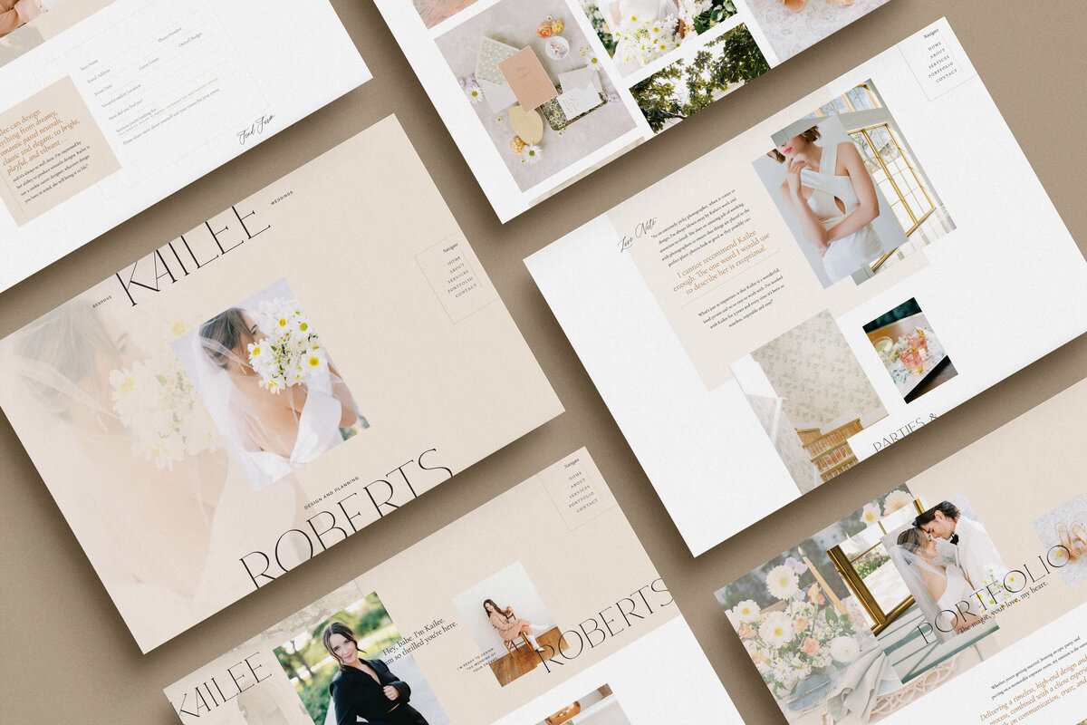 Kailee Site Layout Mockups