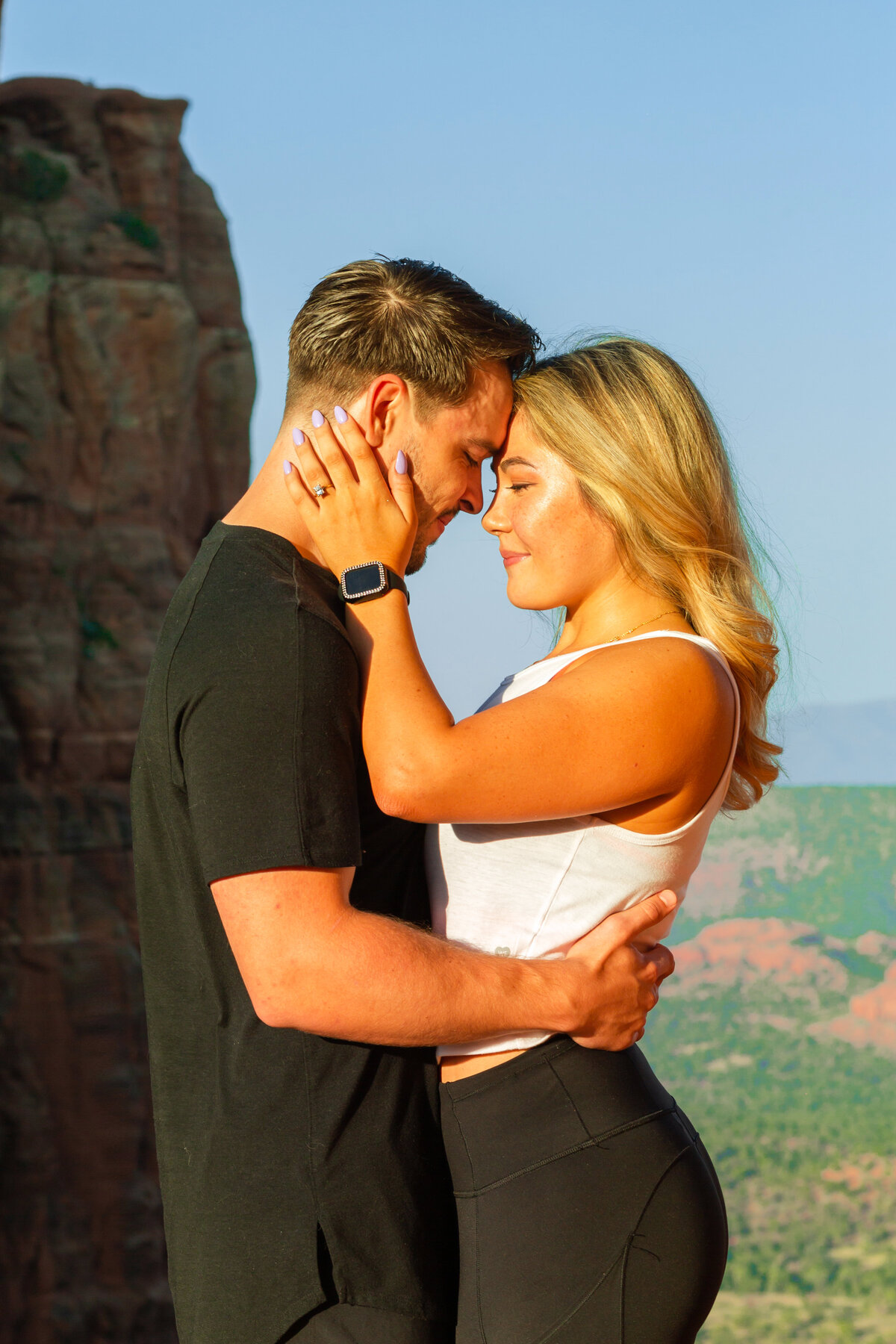 Proposal Photography Session - Sedona, Arizona - Cathedral Rock - Bayley Jordan Photography