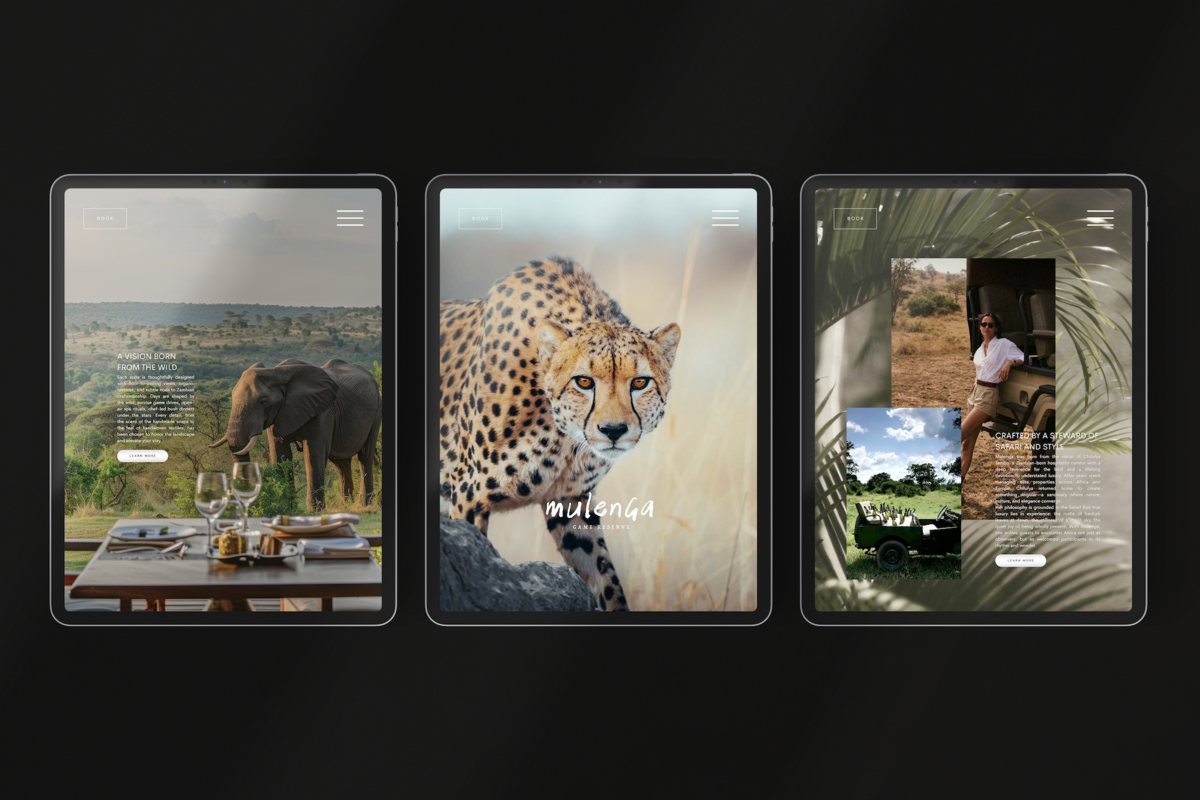 Luxury Safari Travel Website by Maddox Communications