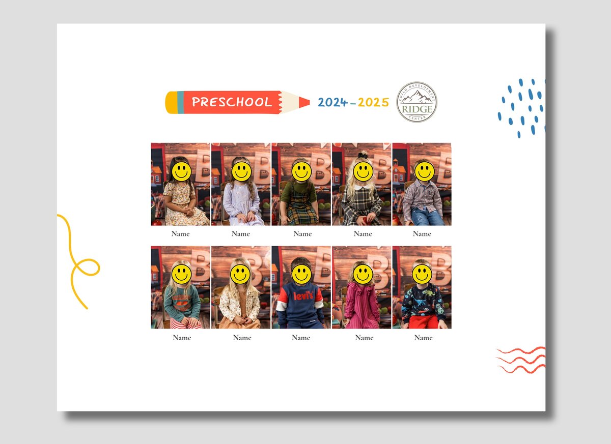 preschool picture day class photo