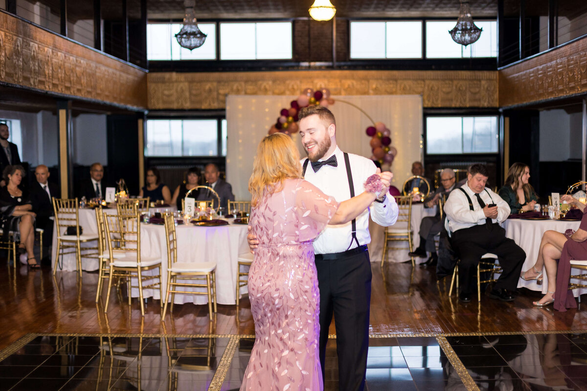 Mother and son dance at  The Gatsby in Shelbyville,KY