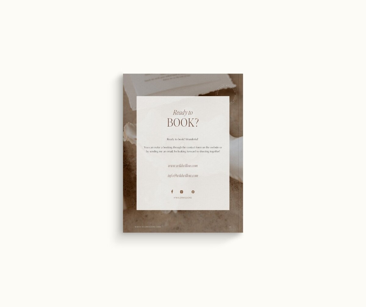 Classy Showit template for photographers Wild Willow 14