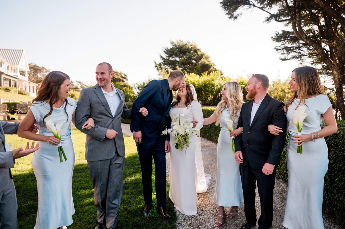 Family at Seabrook, Washington State Wedding