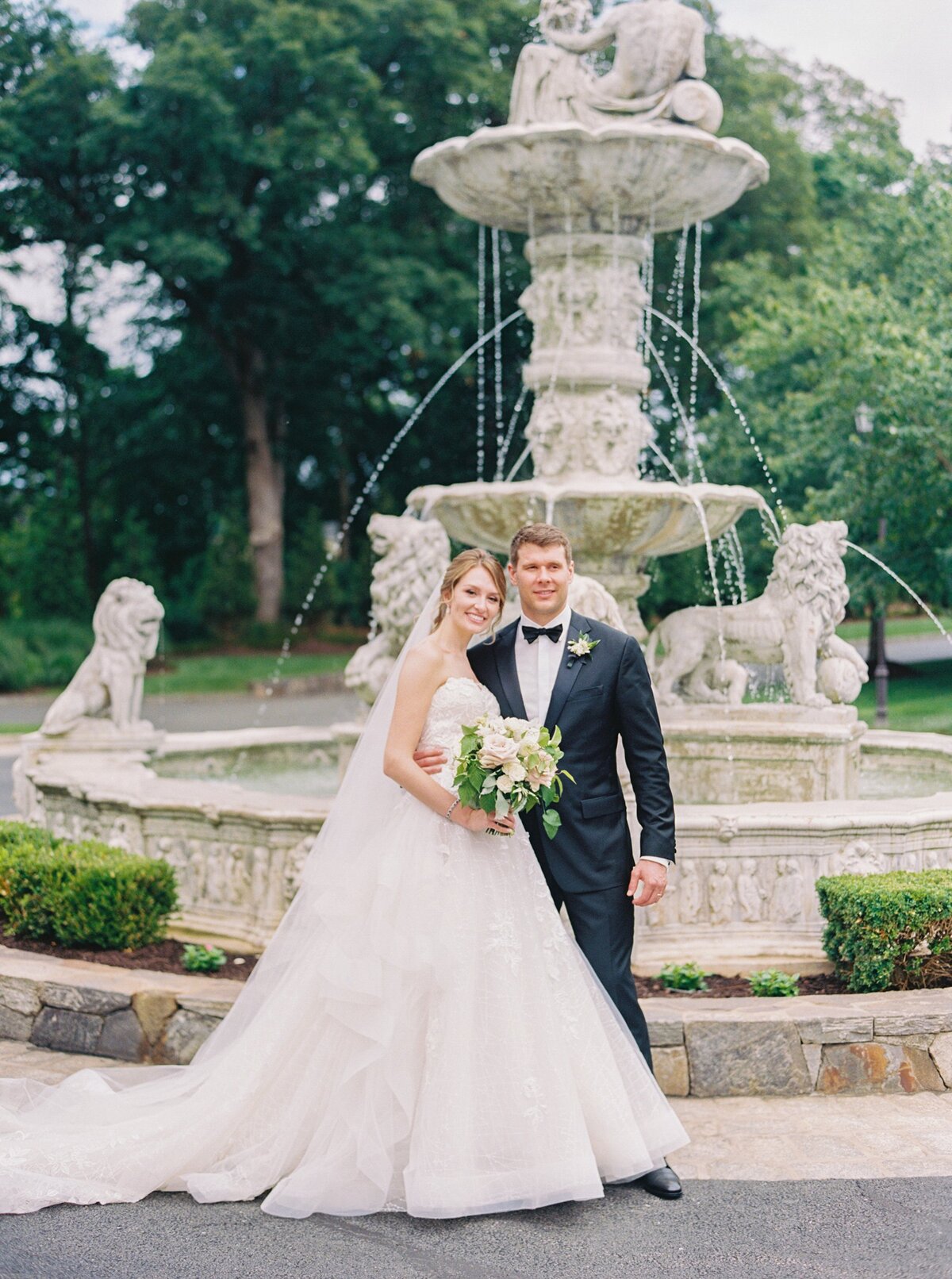 Wedding couple posing