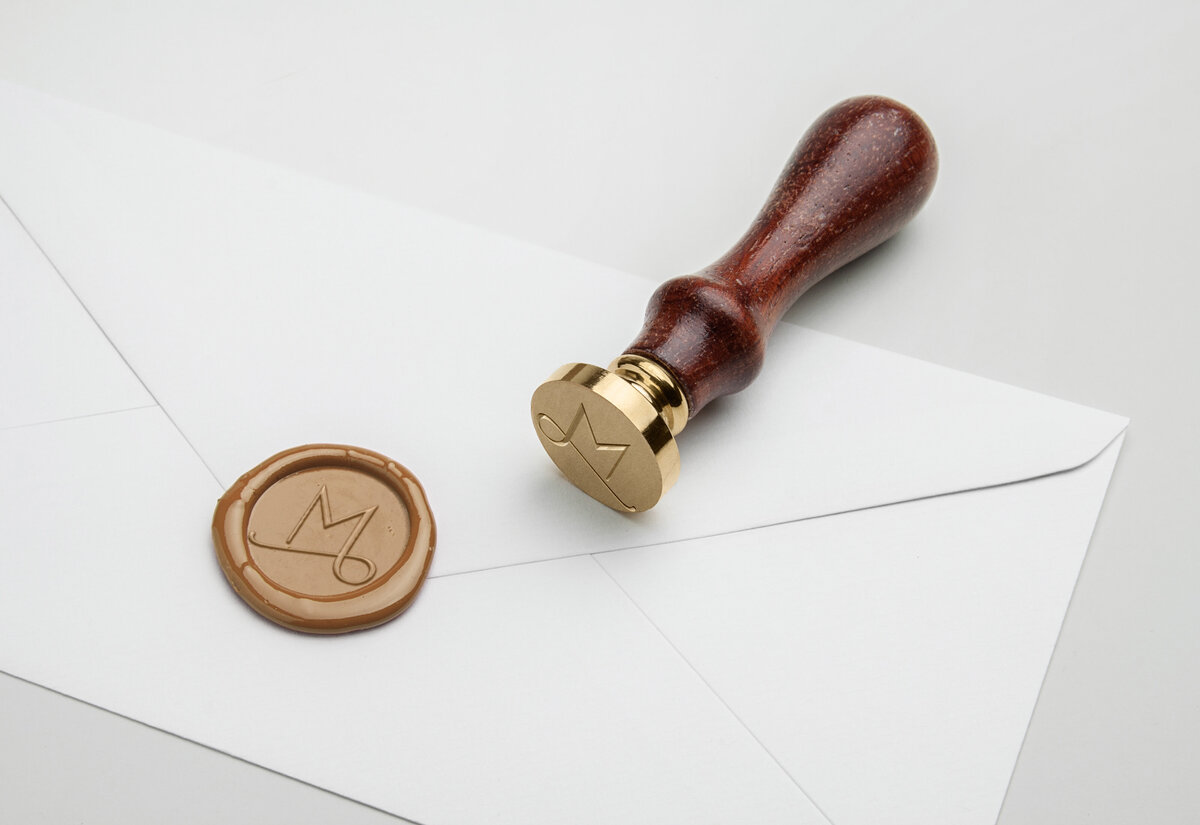 Wax Seal Stamp PSD MockUp