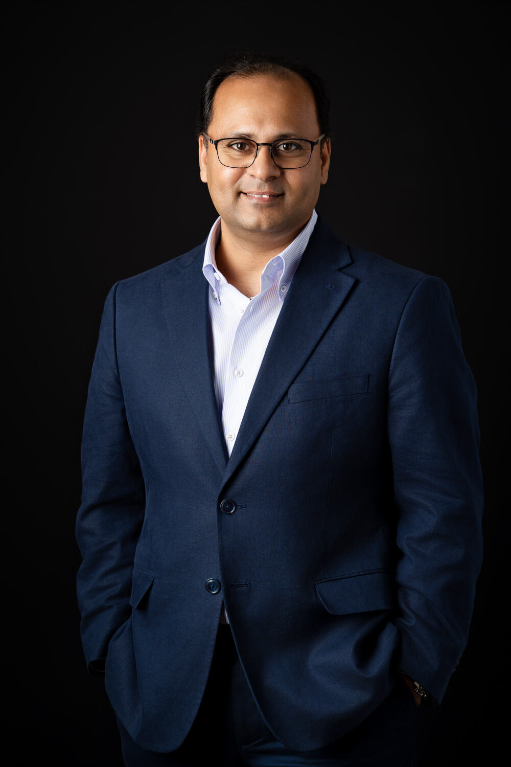 Personal branding headshot captured in Round Rock, Texas
