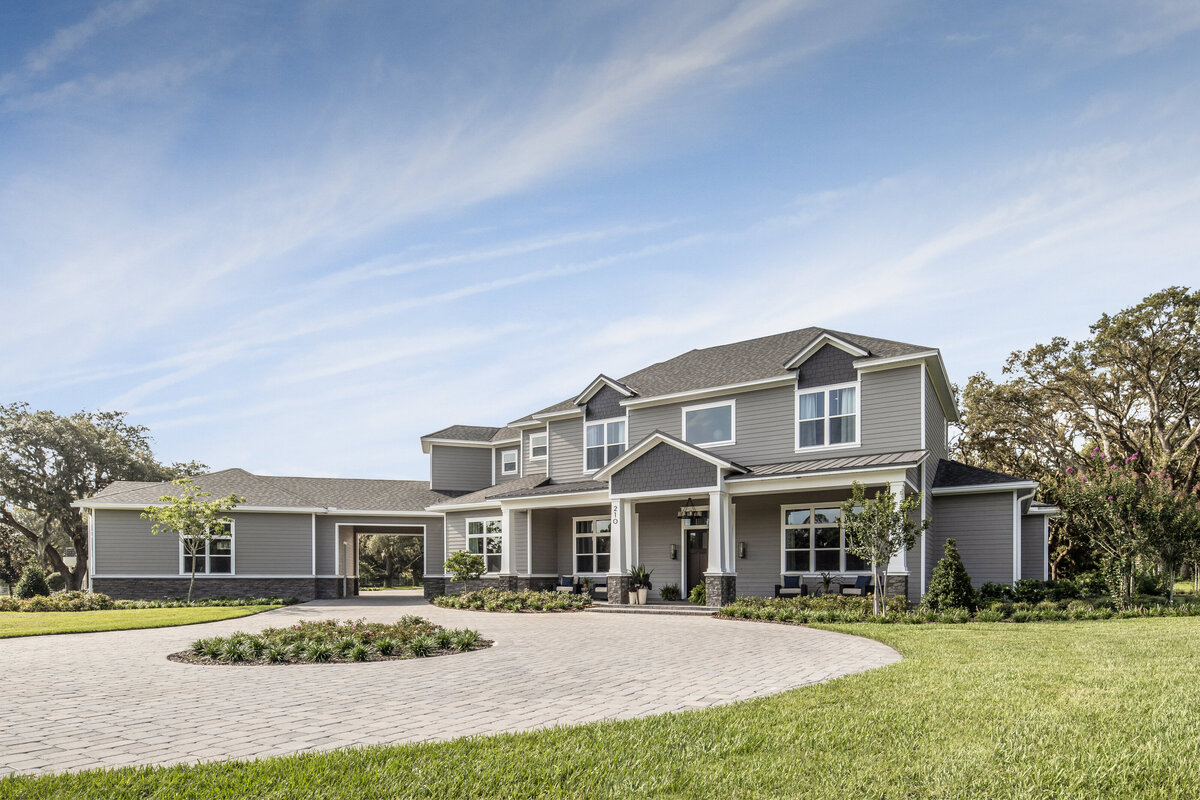 Grey Front Home Exterior Design