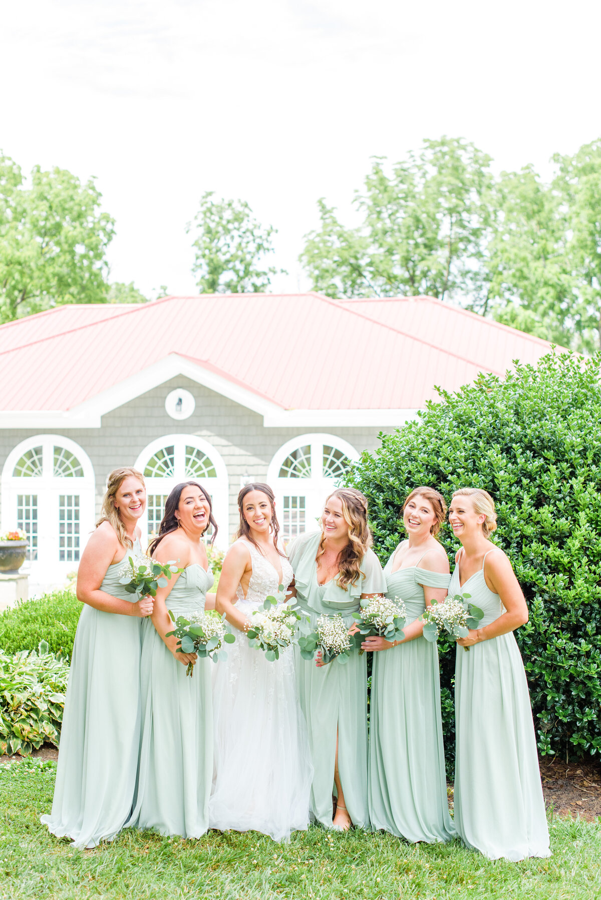 Sage green, gold, and cream summer wedding at Stone Manor Country Club Wedding Photographer