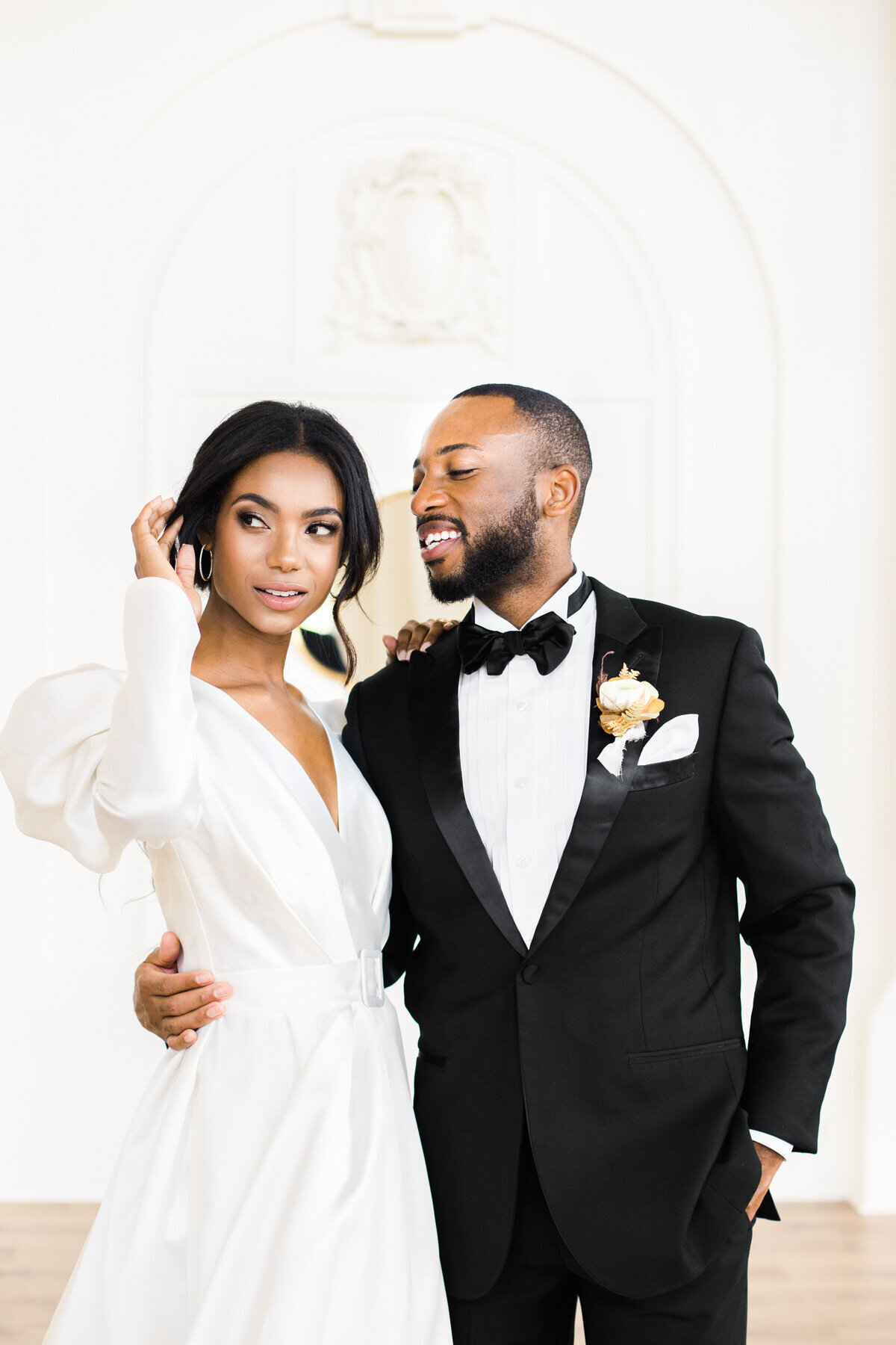 black-bride-and-groom-modern