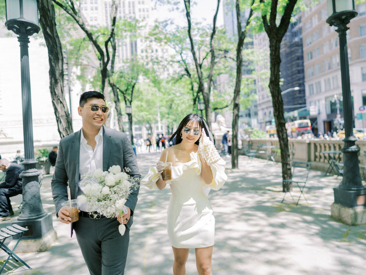 Vogue Editiorial NYC Elopement Themed Engagement Session Highlights | Amarachi Ikeji Photography 08