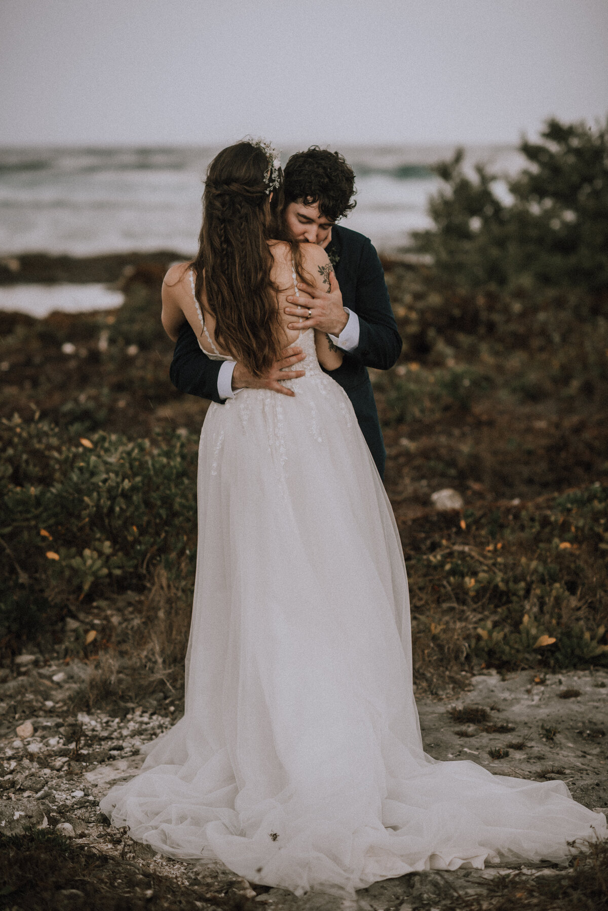 Beach destination wedding at Blue Venado in Riviera Maya Mexico. Photo by: Tulum Wedding Photos