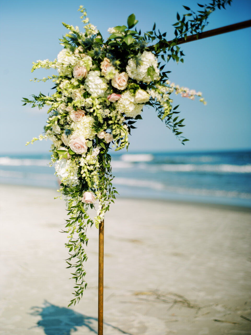 Hilton Head Island Wedding  | Omni Resort Wedding  | Trish Beck Events | HIlton Head Wedding Planner | Southeast Wedding Planner |  Vitor Lindo Photography | Wedding Ceremony Arch with Floral
