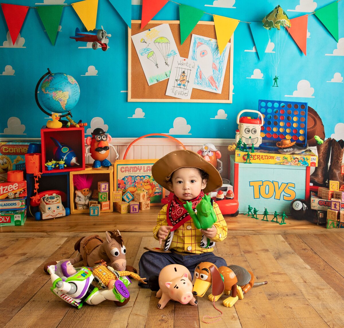 Toddler Milestone Photos in Studio | Arizona Kids Portrait Studio